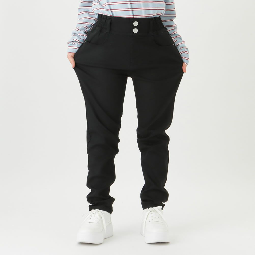 NAVY パウダー起毛カラースキニーパンツ キッズ