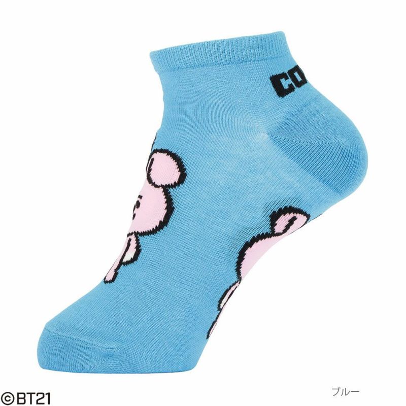 BT21 フロントスニーカー丈ソックス レディース