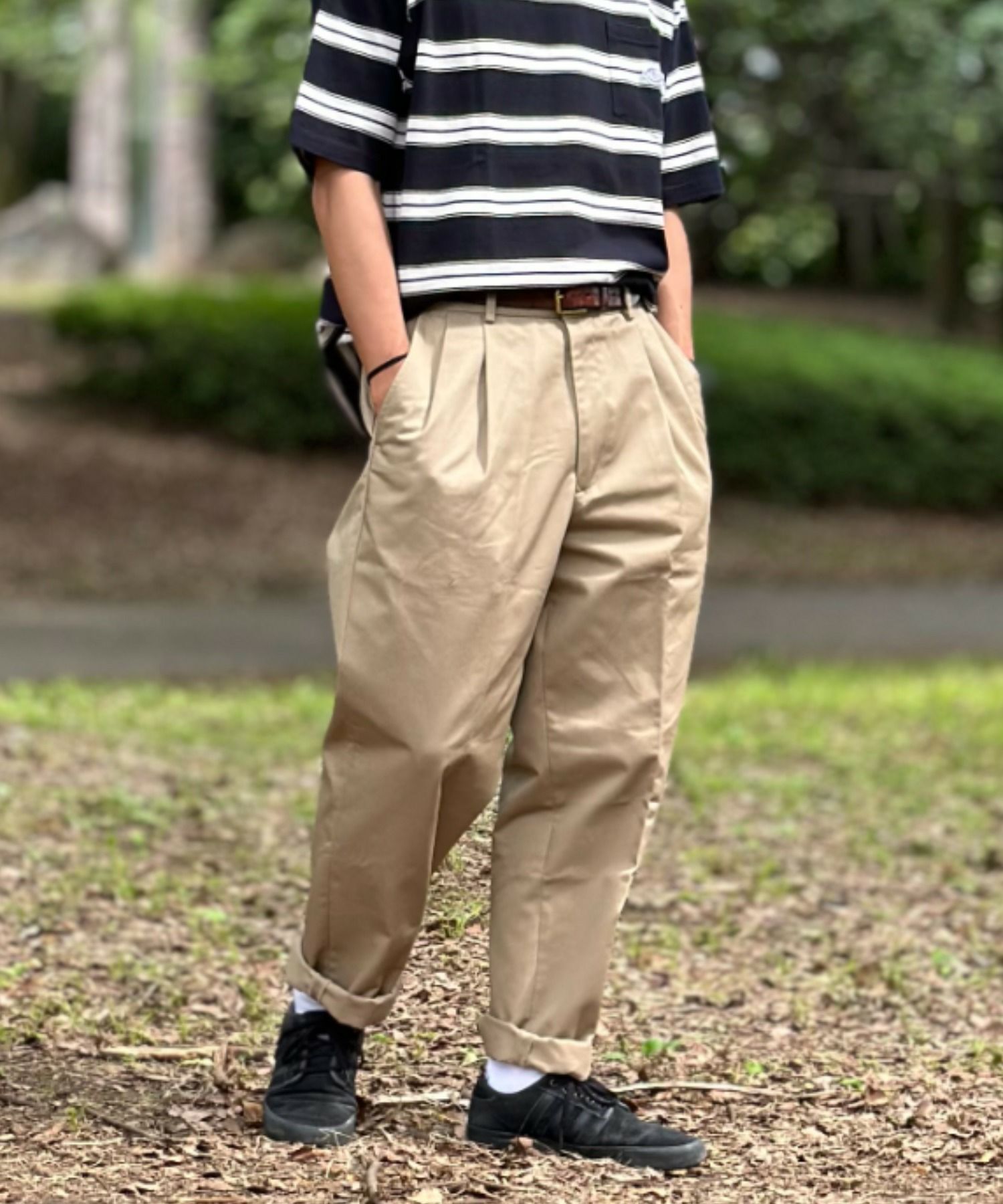 Dickies ツータックチノパンツ メンズ