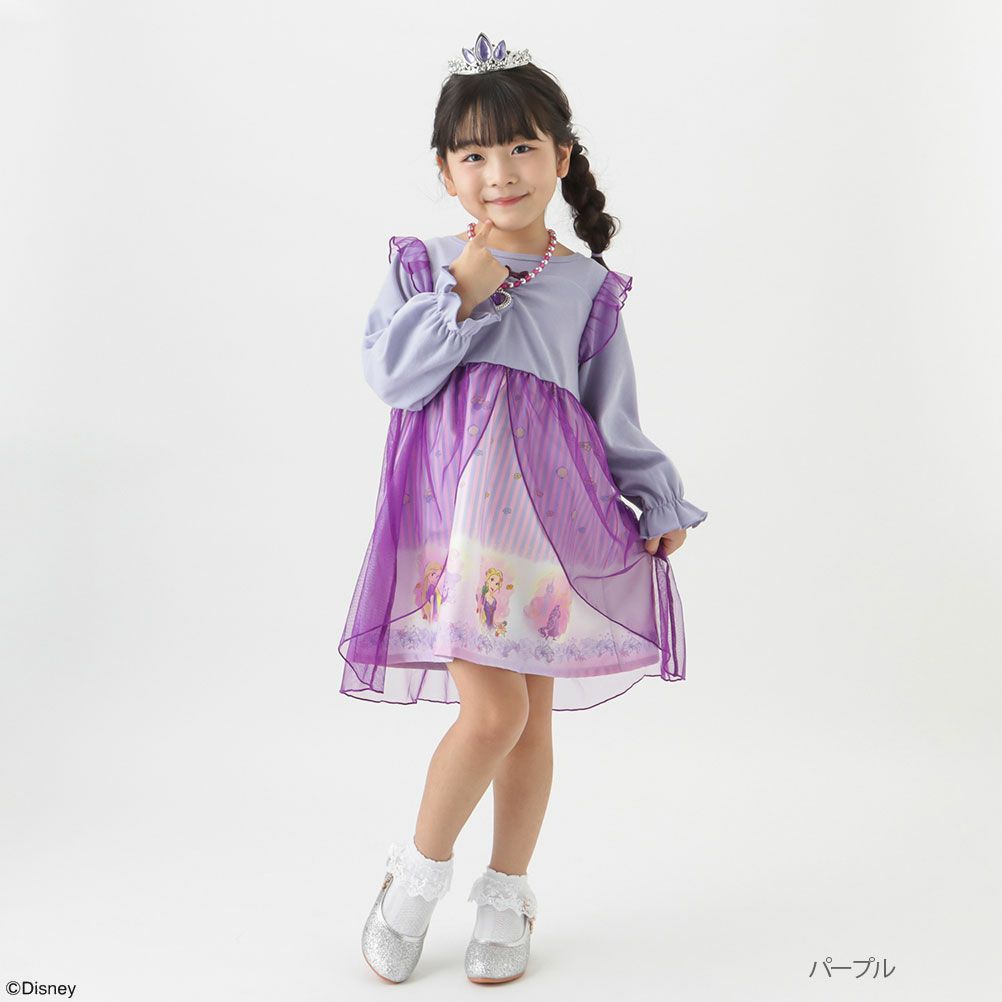 [期間限定価格]【オンラインストア限定】Disney ディズニー プリンセス ラプンツェル / アクセサリー付きドレス キッズ商品サムネイル-1
