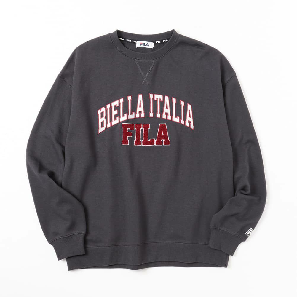 【オンラインストア限定】FILA カレッジロゴトレーナー メンズ商品サムネイル-1