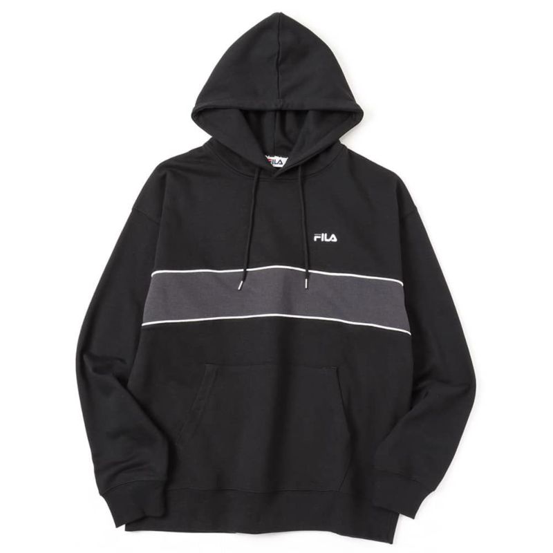 【オンラインストア限定】FILA バイカラープルオーバーパーカー メンズ商品画像-2