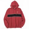 FILA バイカラープルオーバーパーカー メンズ
