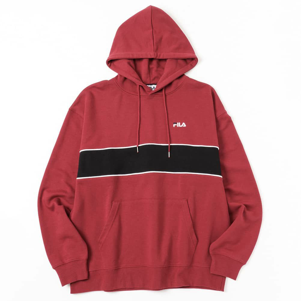 【オンラインストア限定】FILA バイカラープルオーバーパーカー メンズ商品サムネイル-3