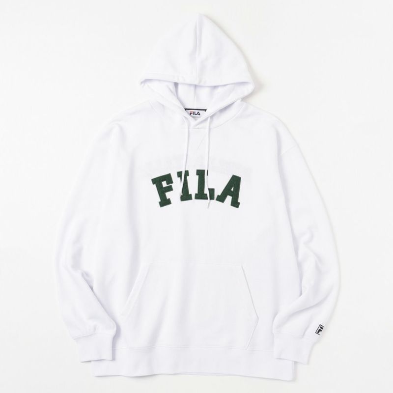 FILA カレッジロゴプルオーバーパーカー メンズ