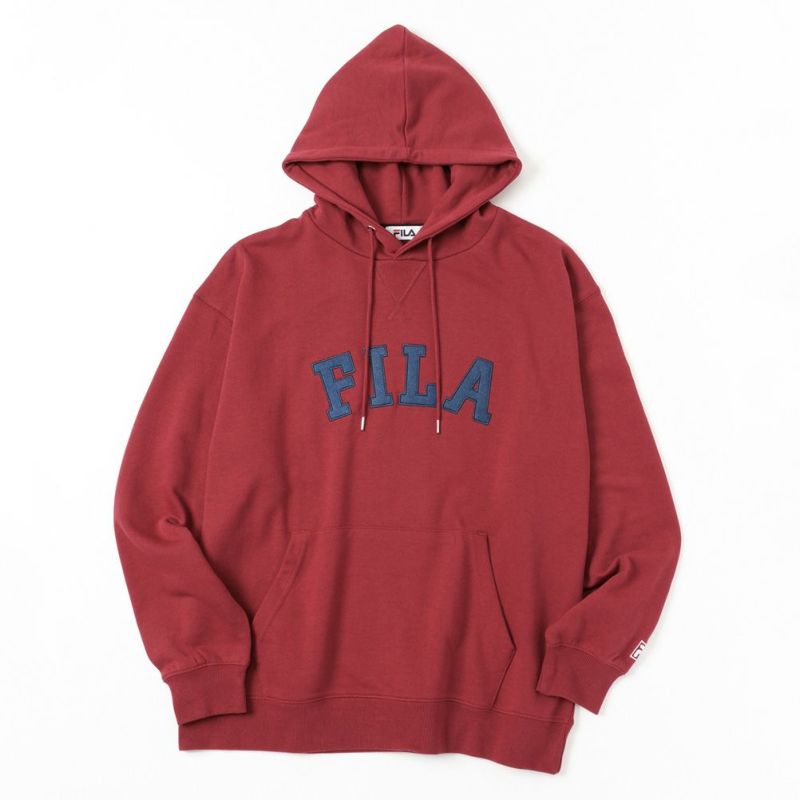 【オンラインストア限定】FILA カレッジロゴプルオーバーパーカー メンズ商品画像-3