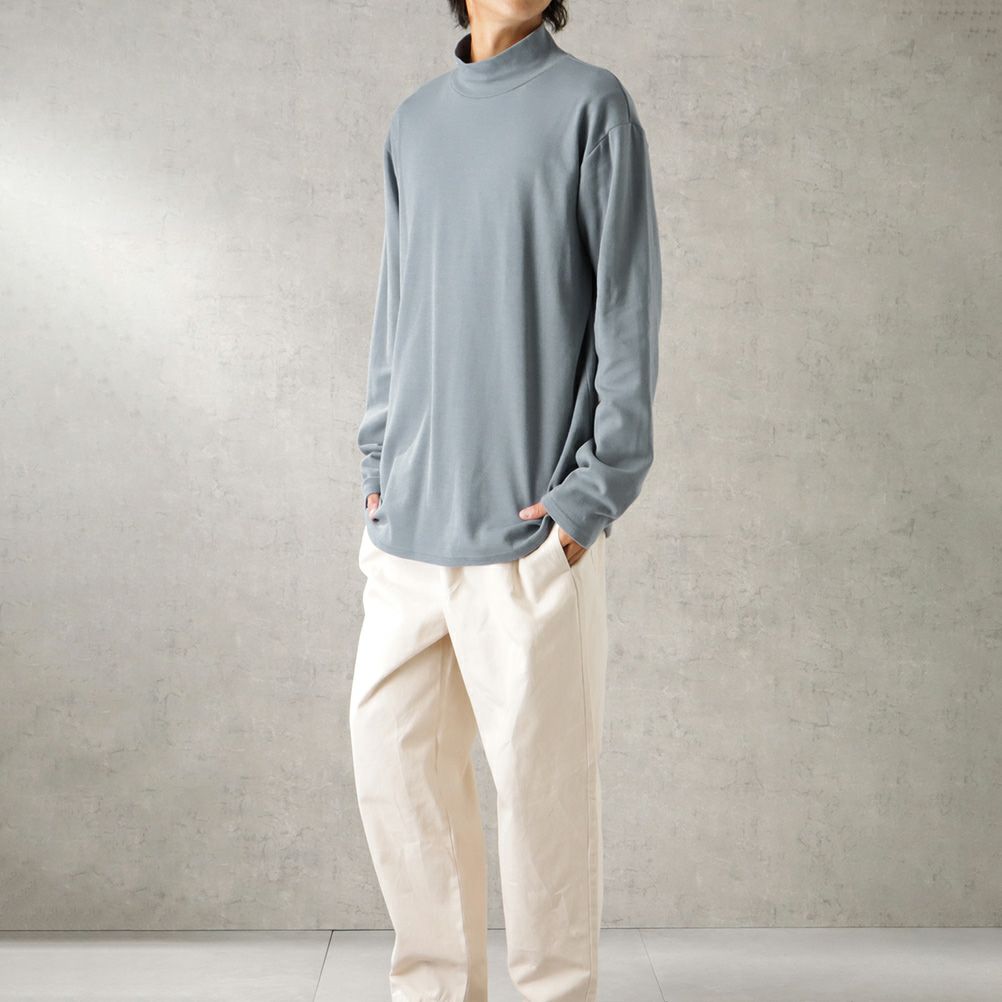 URBAN COLLECTION スムスストレッチモックネックロングスリーブTシャツ メンズ商品サムネイル-9