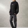 [期間限定価格]URBAN COLLECTION スムスワンポイント刺繍モックネックロングスリーブTシャツ メンズ商品サムネイル-4