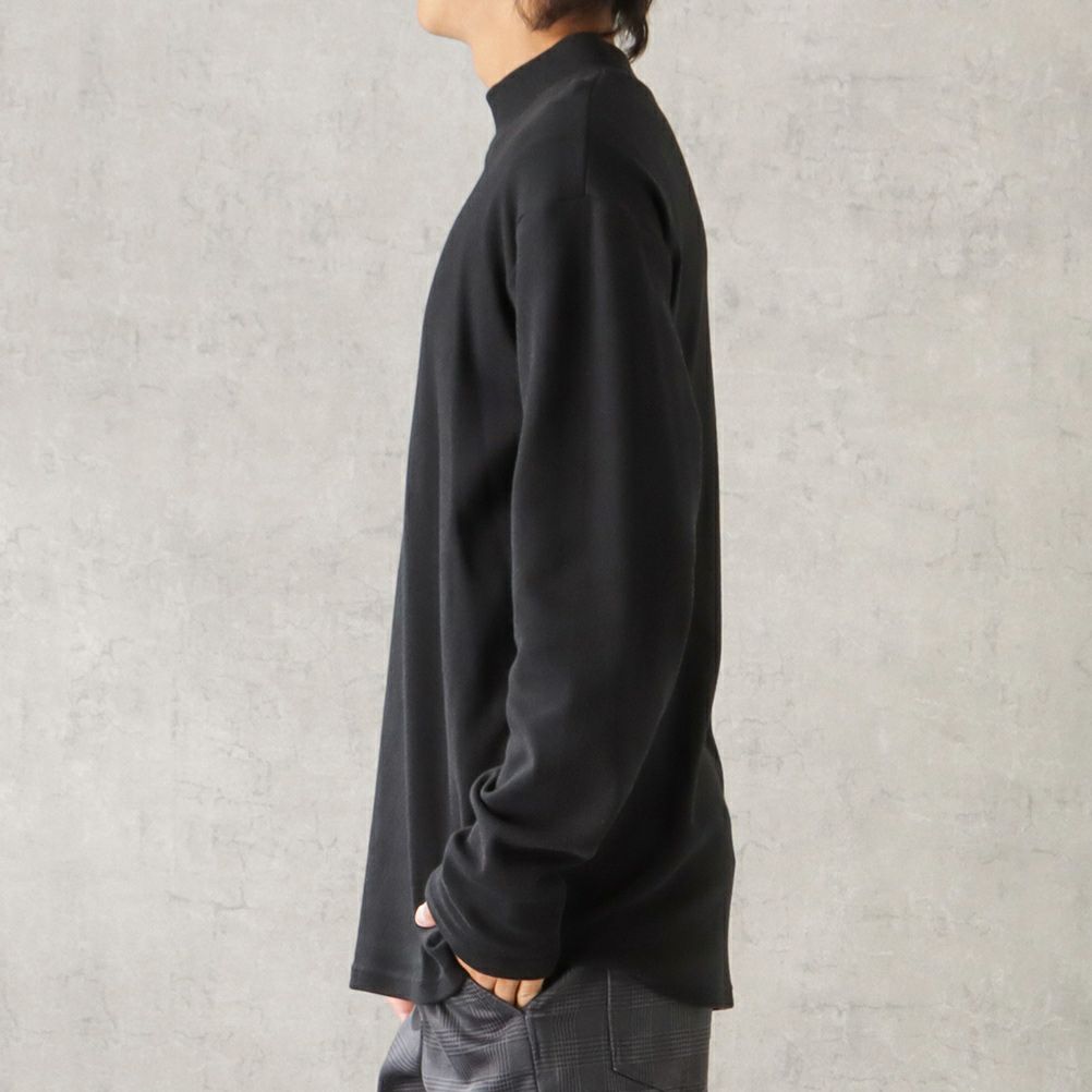 URBAN COLLECTION スムスワンポイント刺繍モックネックロングスリーブTシャツ メンズ商品サムネイル-5