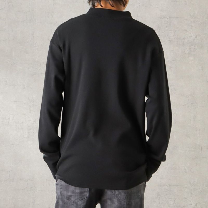 URBAN COLLECTION スムスワンポイント刺繍モックネックロングスリーブTシャツ メンズ商品画像-6