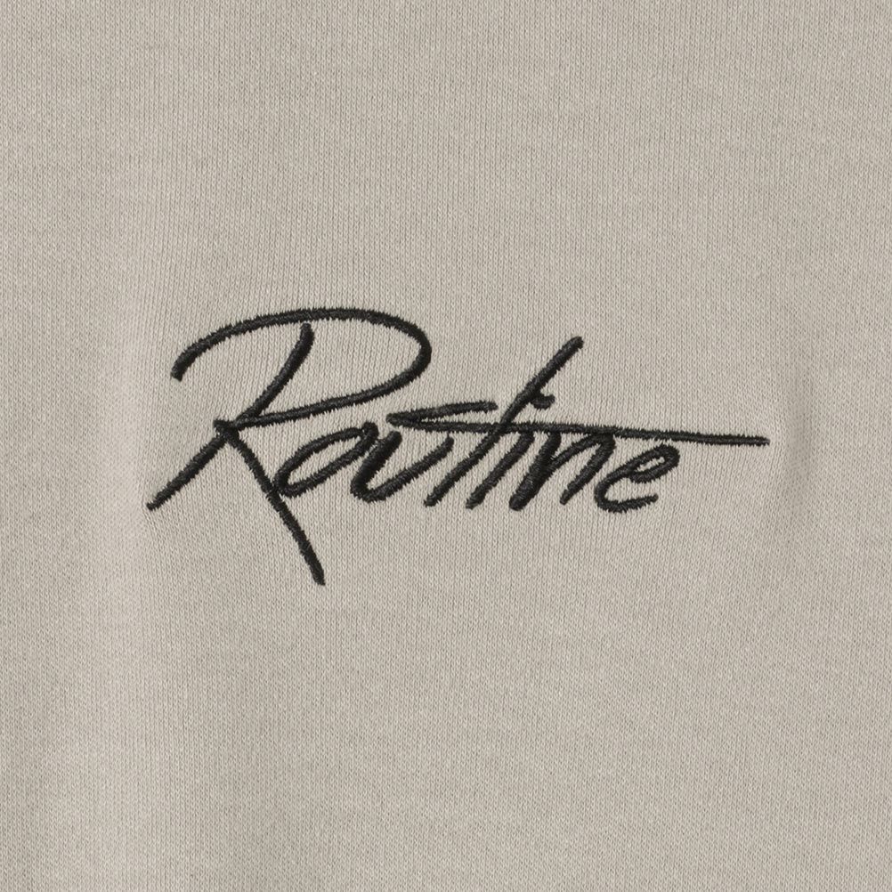 URBAN COLLECTION スムスワンポイント刺繍モックネックロングスリーブTシャツ メンズ