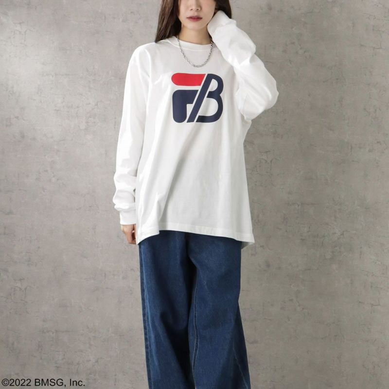 FILA×BE:FIRST ロゴプリントロングスリーブTシャツ レディース