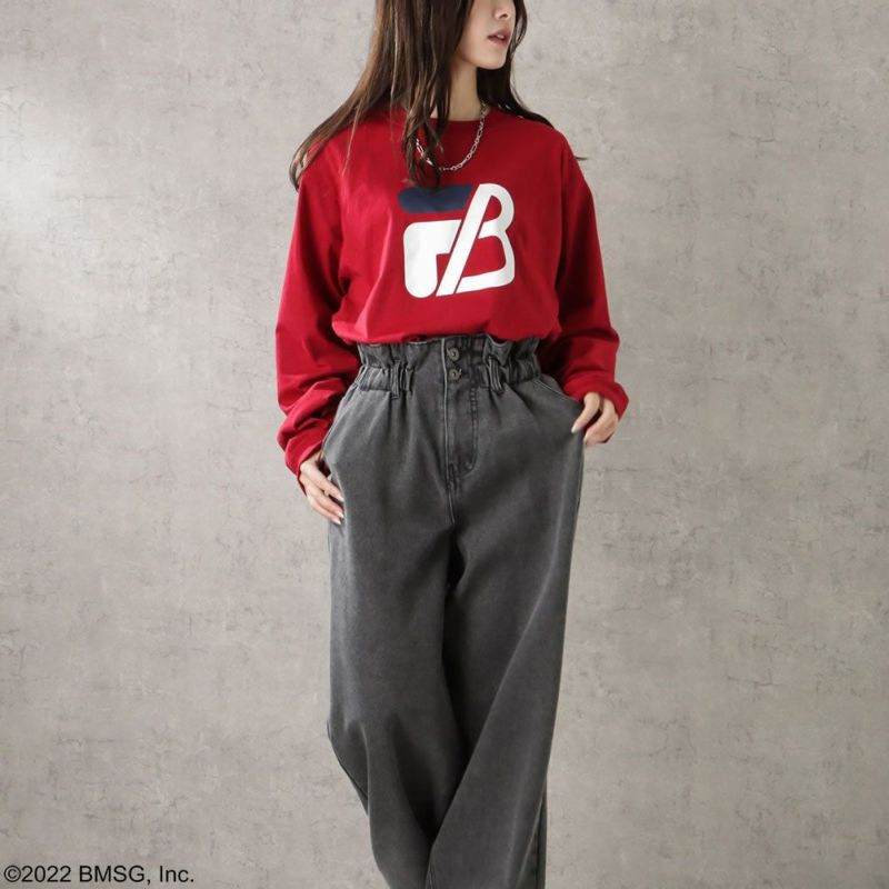 FILA×BE:FIRST ロゴプリントロングスリーブTシャツ レディース