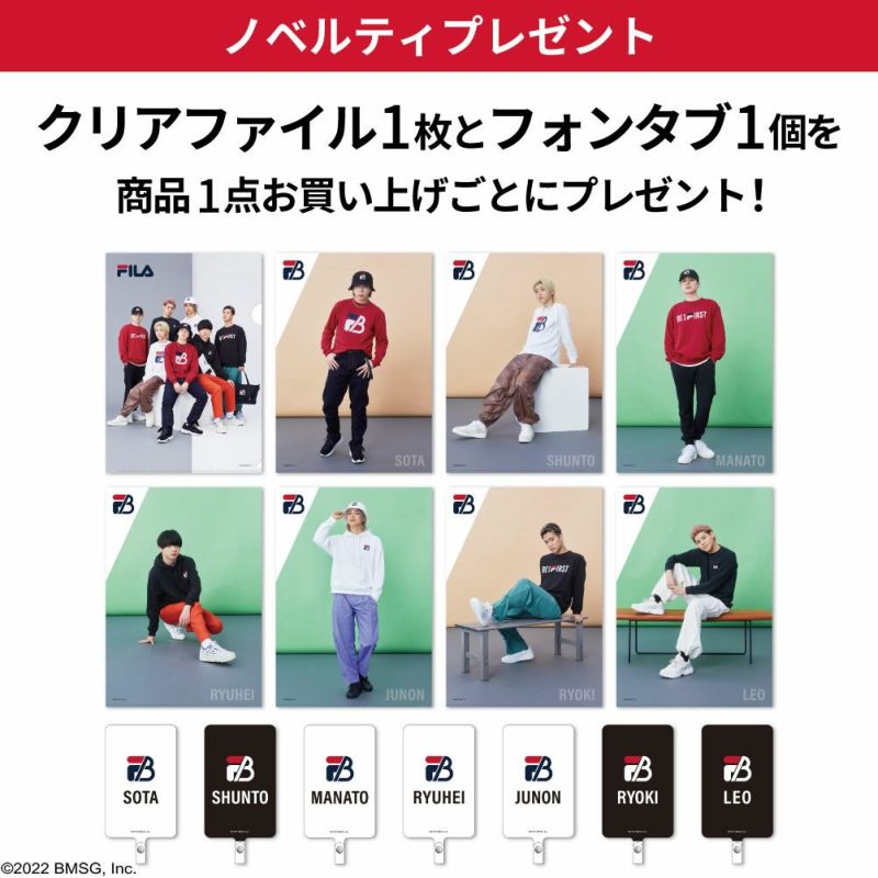 FILA×BE:FIRST ロゴプリントロングスリーブTシャツ レディース