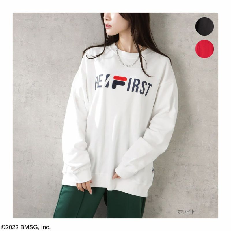 FILA×BE:FIRST クルートレーナー レディース【クリアファイル1枚とフォンタブ1個をプレゼント】商品画像-1