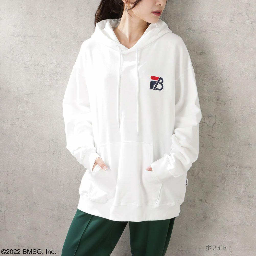 【クリアファイル1枚とフォンタブ1個をプレゼント】FILA×BE:FIRST プルパーカー レディース