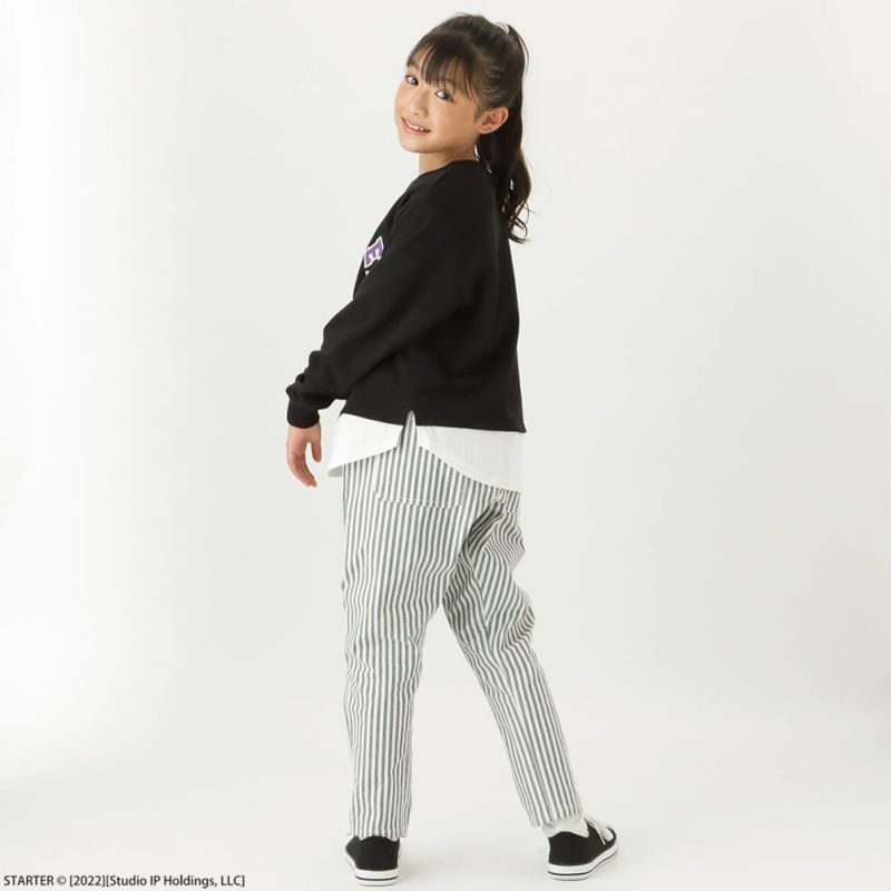 [期間限定価格]STARTER 裾フェイクレイヤードカレッジロゴトレーナー キッズ商品画像-6