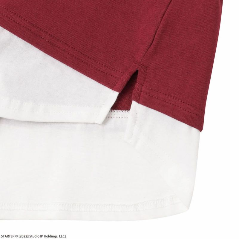 STARTER 裾フェイクレイヤードカレッジロゴトレーナー キッズ商品画像-9