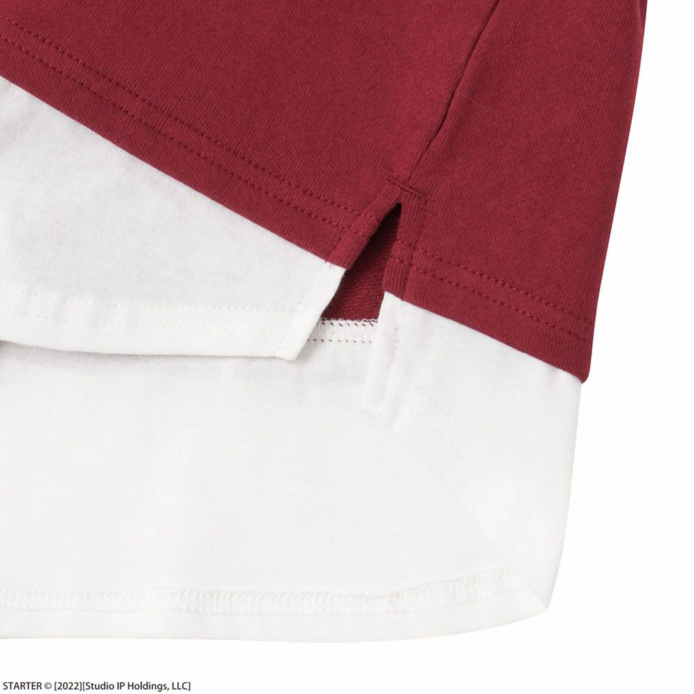 [期間限定価格]STARTER 裾フェイクレイヤードカレッジロゴトレーナー キッズ商品サムネイル-9