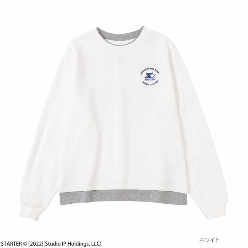 STARTER フェイクレイヤードトレーナー キッズ商品画像-1