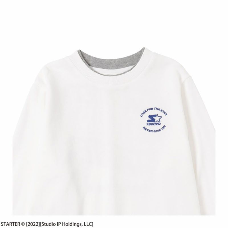 STARTER フェイクレイヤードトレーナー キッズ商品画像-2