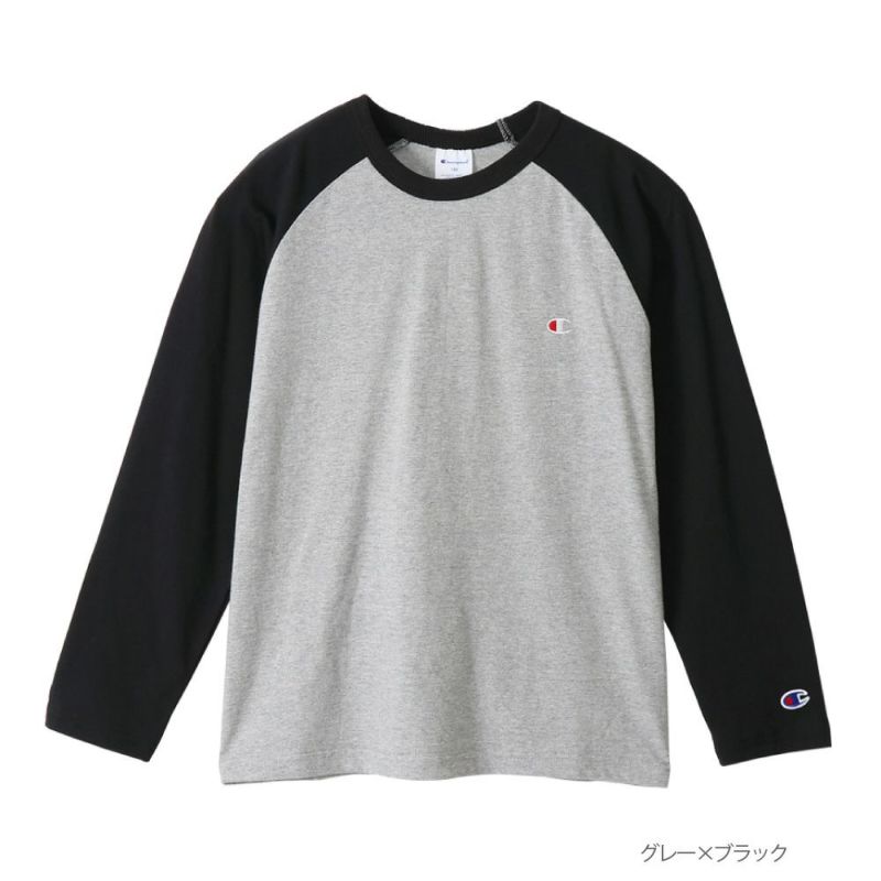 Champion ベーシックラグラン長袖Tシャツ キッズ