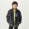NAVY ボアフリースフルジップジャケット キッズ