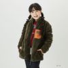 NAVY ボアフリースフルジップジャケット キッズ