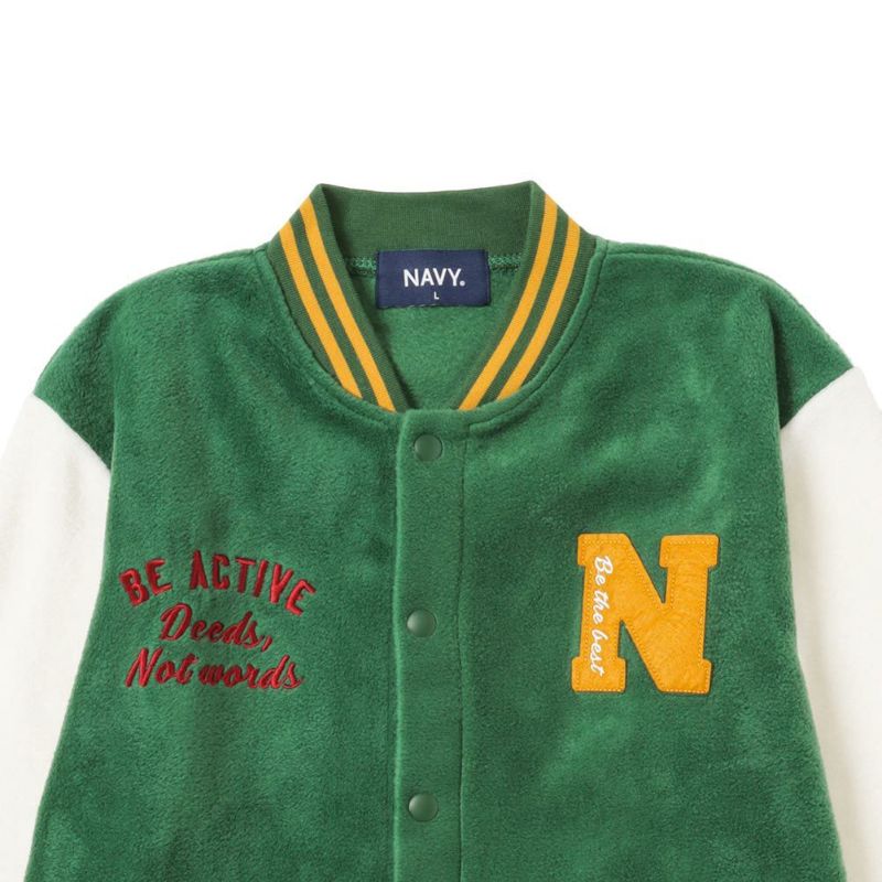 NAVY フリーススタジアムジャンパー キッズ商品画像-4