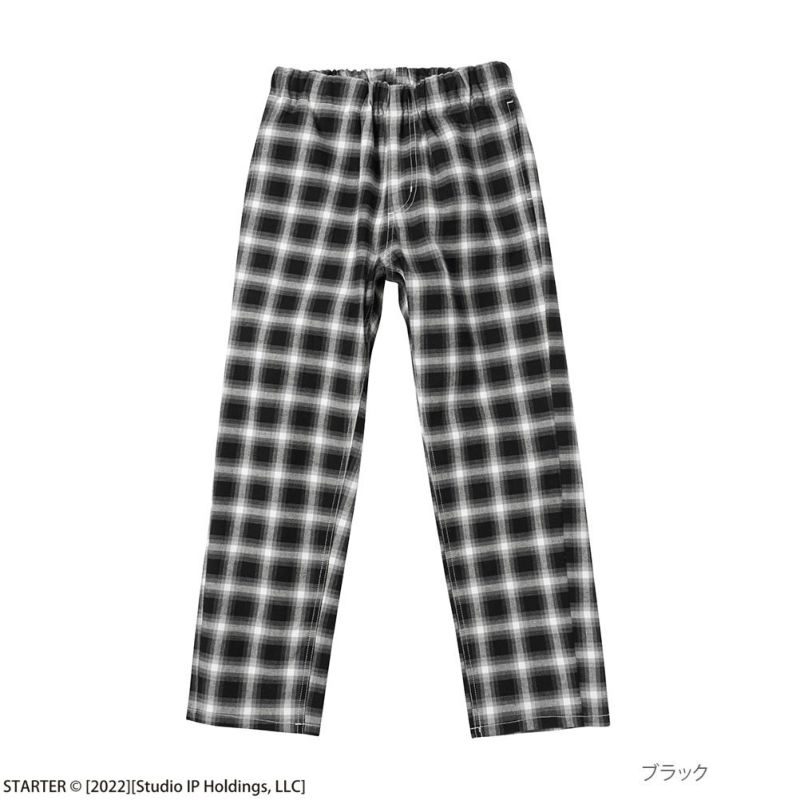 STARTER 先染めチェック柄スケーターパンツ キッズ商品画像-2
