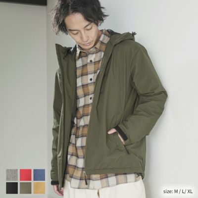 NAVY オールウェザー中綿パーカー メンズ