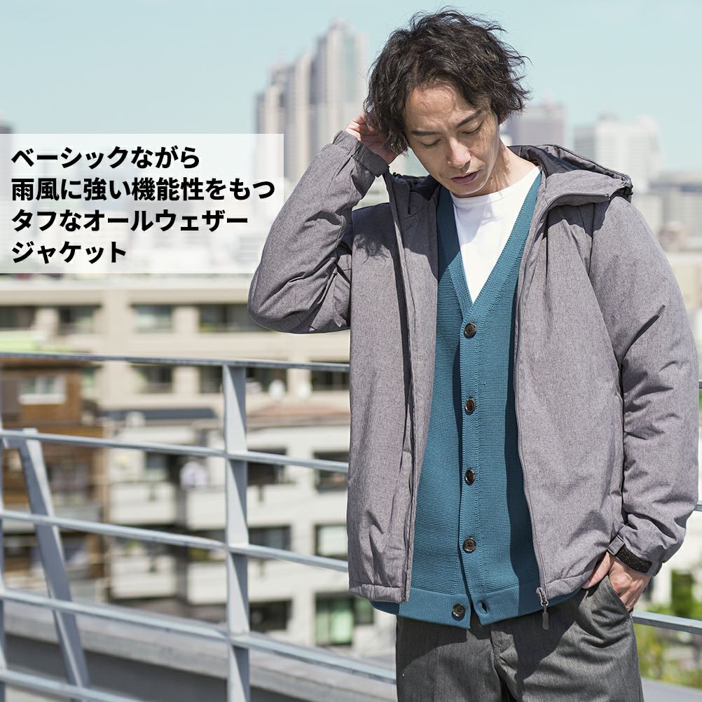 NAVY オールウェザー中綿パーカー メンズ商品サムネイル-3