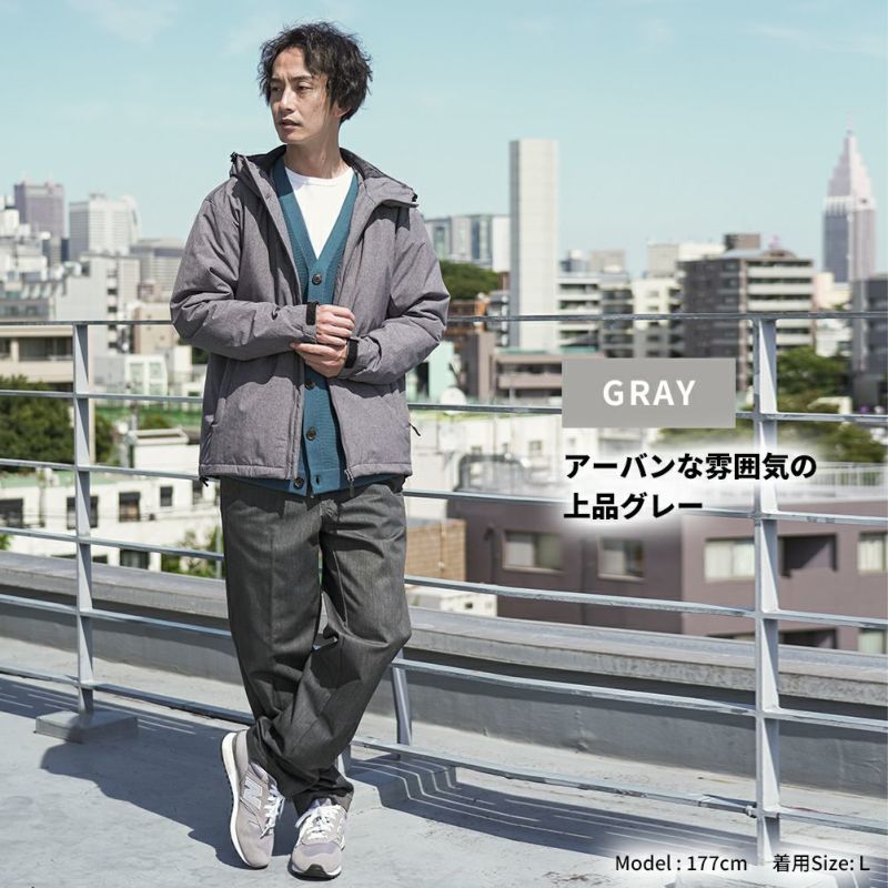 NAVY オールウェザー中綿パーカー メンズ商品画像-4