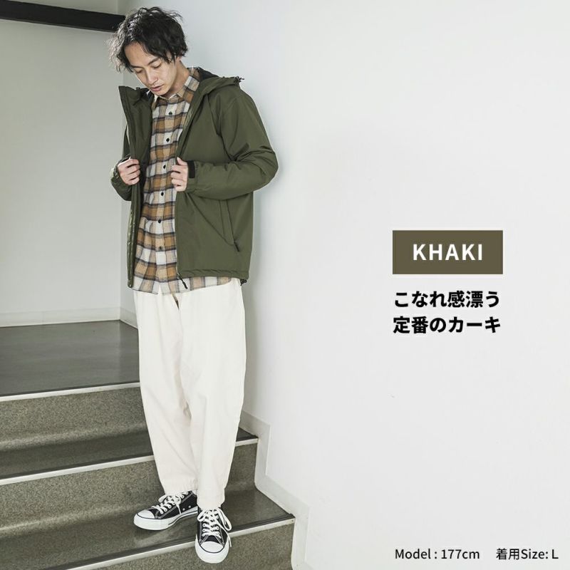 NAVY オールウェザー中綿パーカー メンズ商品画像-8