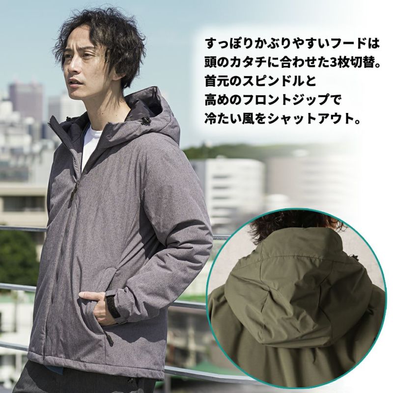 NAVY オールウェザー中綿パーカー メンズ商品画像-11