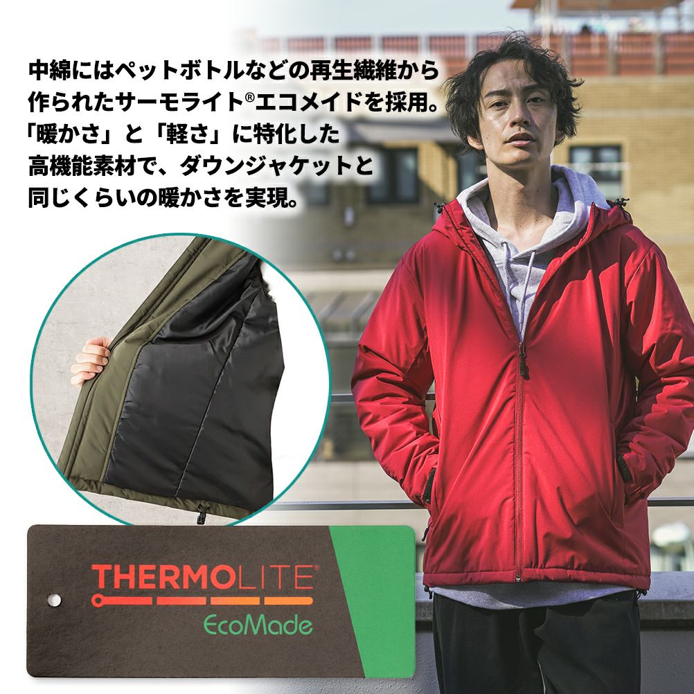 NAVY オールウェザー中綿パーカー メンズ