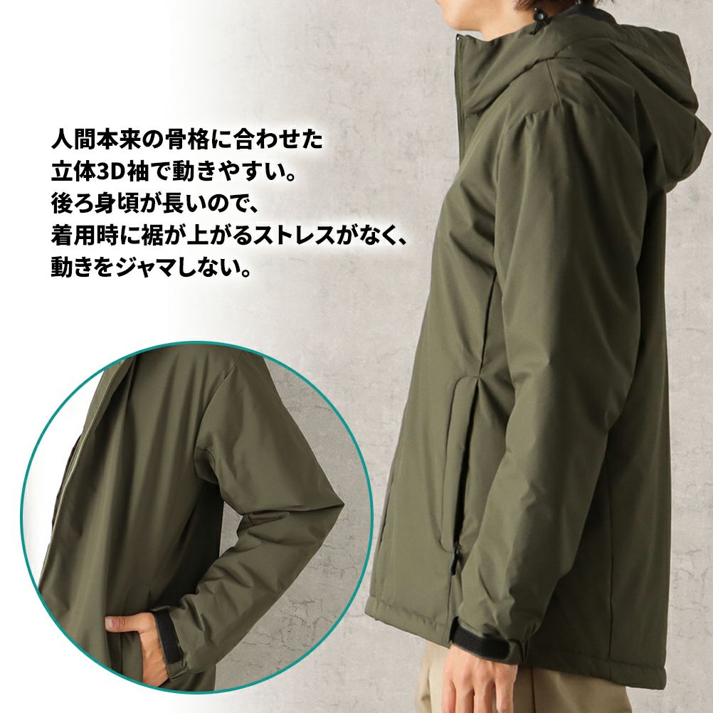 NAVY オールウェザー中綿パーカー メンズ商品サムネイル-13