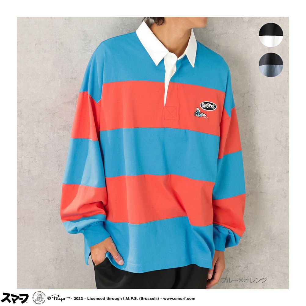 Smurf スマーフ ロングスリーブラガーシャツ メンズ