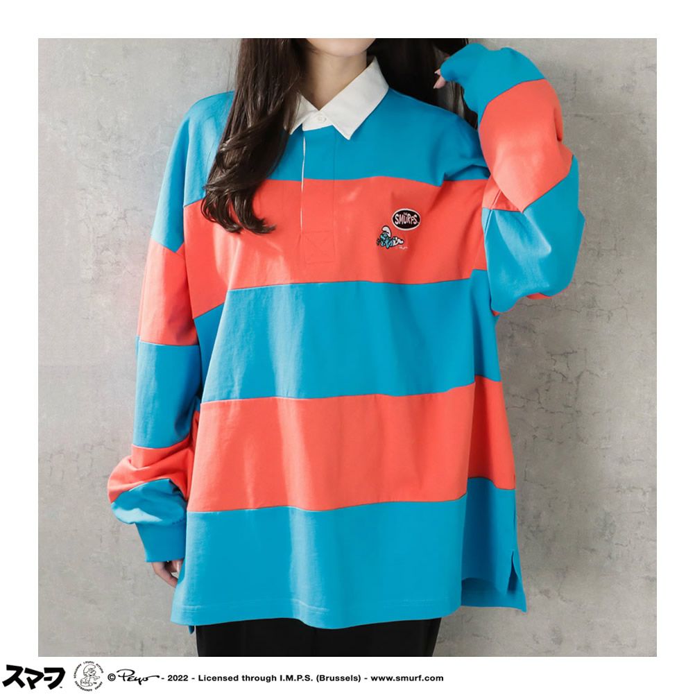 Smurf スマーフ ロングスリーブラガーシャツ メンズ