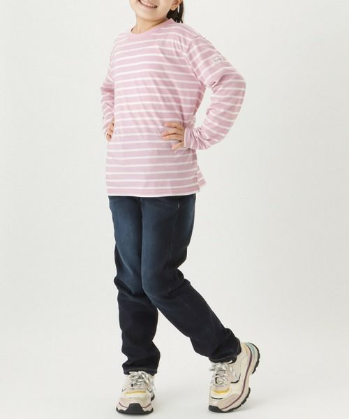 ORGABITS ボーダーロングスリーブTシャツ キッズ メール便 対応商品商品画像-5