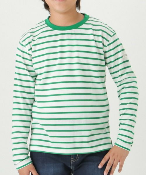 ORGABITS ボーダーロングスリーブTシャツ キッズ メール便 対応商品商品画像-8