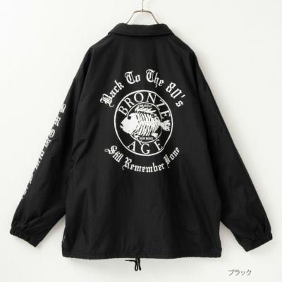 【オンラインストア限定】BRONZE AGE サークルロゴプリントコーチジャケット メンズ