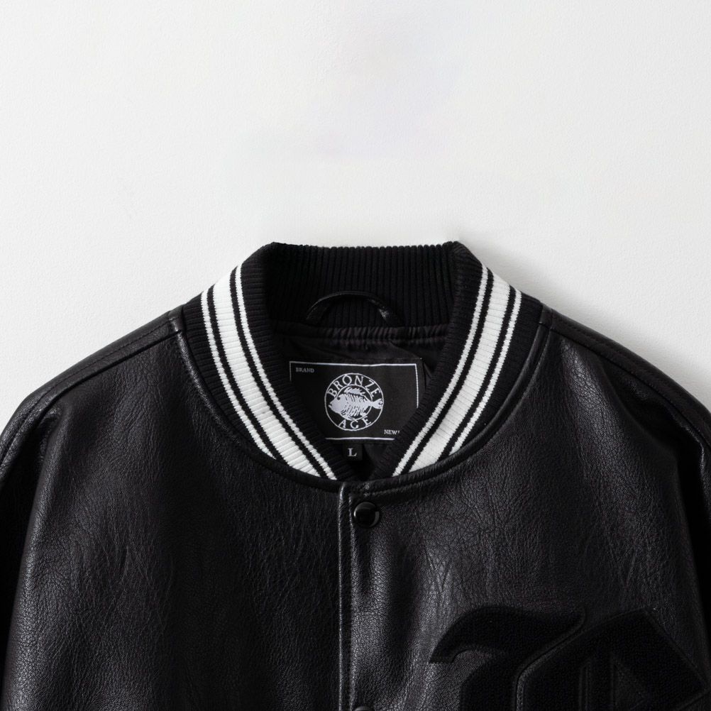 [期間限定価格]【オンラインストア限定】BRONZE AGE Bロゴサガラスタジアムジャケット メンズ商品サムネイル-3