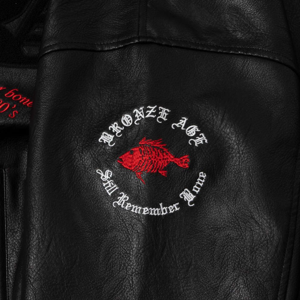 BRONZE AGE Bロゴサガラスタジアムジャケット メンズ