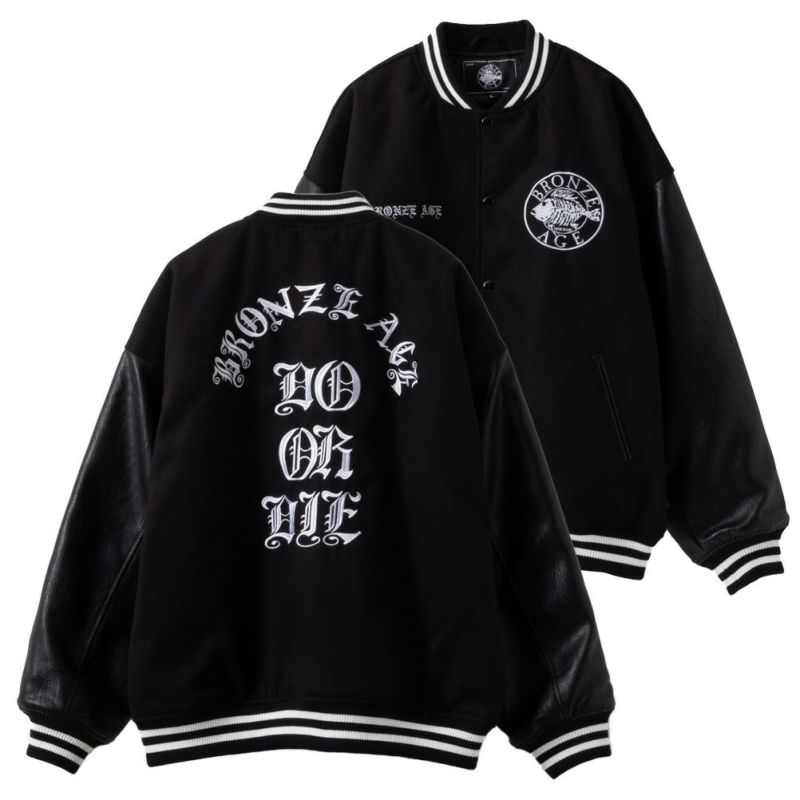 [期間限定価格]【オンラインストア限定】 BRONZE AGE メルトンスタジアムジャケット メンズ商品画像-1