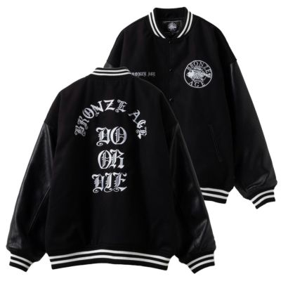 【オンラインストア限定】 BRONZE AGE メルトンスタジアムジャケット メンズ
