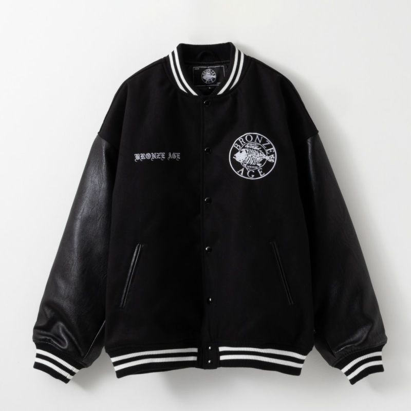 [期間限定価格]【オンラインストア限定】 BRONZE AGE メルトンスタジアムジャケット メンズ商品画像-3