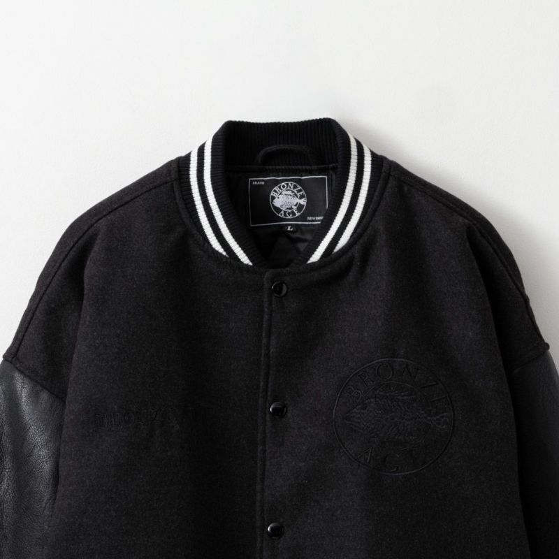 [期間限定価格]【オンラインストア限定】 BRONZE AGE メルトンスタジアムジャケット メンズ商品画像-4