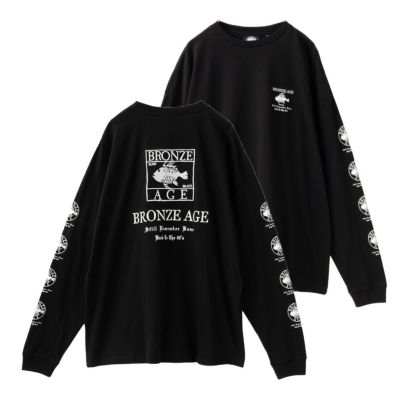 VISION STREET WEAR 袖プリントロングスリーブTシャツ メンズ