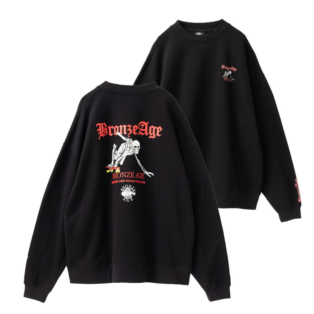 [期間限定価格]【オンラインストア限定】BRONZE AGE スカルビッグトレーナー メンズ商品サムネイル-1